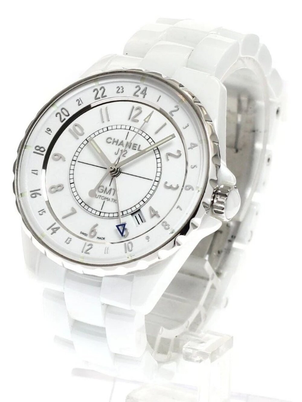 CHANEL J12 38MM H3103 GMT White Dial Automatic Men's Watch - Picture 3 of 7